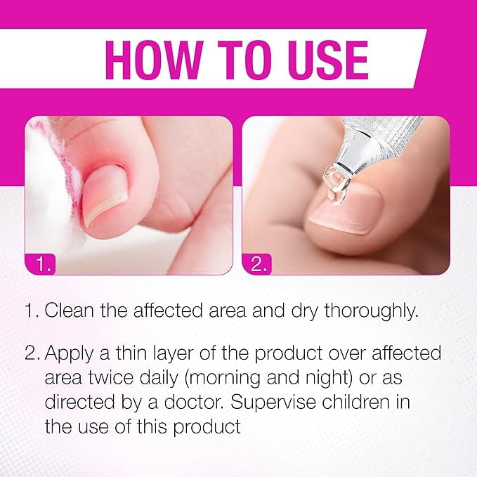 Dr. G's Clear Nail Antifungal Gel with Tolnaftate, Gentle and Odorless Toenail Fungus Treatment, 0.5 fl oz