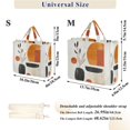 thumbnail image 2 of FORMRS Womens Corduroy Tote Bag Crossbody Shoulder Handbag with Pocket, White Abstract Shapes, 2 of 7