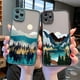 thumbnail image 2 of Funda de teléfono pintada a mano para iphone 12 13 14 11 pro Max X XS MAX XR 7 8 plus SE2 fundas de paisaje funda trasera suave a prueba de golpes Tan Jianjun unisex, 2 of 2
