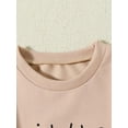 thumbnail image 4 of Bagilaanoe Toddler Baby Girl Boy Casual Sweatshirt Long Sleeve Letter Print Pullover 6M 12M 18M 24M 3T Kids Fall Loose Tee Tops, 4 of 8