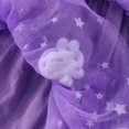 thumbnail image 6 of mgoYE Toddler Girls Halloween Tulle Dress Ruffle Sleeve Pumpkin Embroidery Princess Tutu Dresses Casual Kids Outfits Clothes(Purple,5-6 Years ), 6 of 8