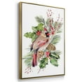 thumbnail image 3 of Cardinal Holly Christmas Collection B - Framed Gallery Wrapped Holiday Canvas - 27 x 41 - Gold Frame, 3 of 8