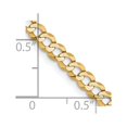 thumbnail image 5 of FJC Finejewelers 14 kt Yellow Gold Curb Lightweight Flat Cuban Chain 26 Inches x 3.7 mm, 5 of 8