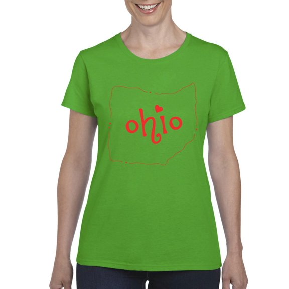 Artix - Women's T-Shirt Short Sleeve - Ohio Map