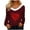 Wine, variant on Inverlee Valentine's Day Shirts Women Plus Size Love Heart Print Tees Work Long Sleeve Blouse V Neck Holiday T-shirt Tops Valentines Day Gifts for Teen Girls