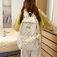 thumbnail image 4 of Women's Casual Nylon Polka Dot Backpack, Fashion Large Everyday Daypack, Coquette Bookpack for Campus Weekend Commute, 4 of 7