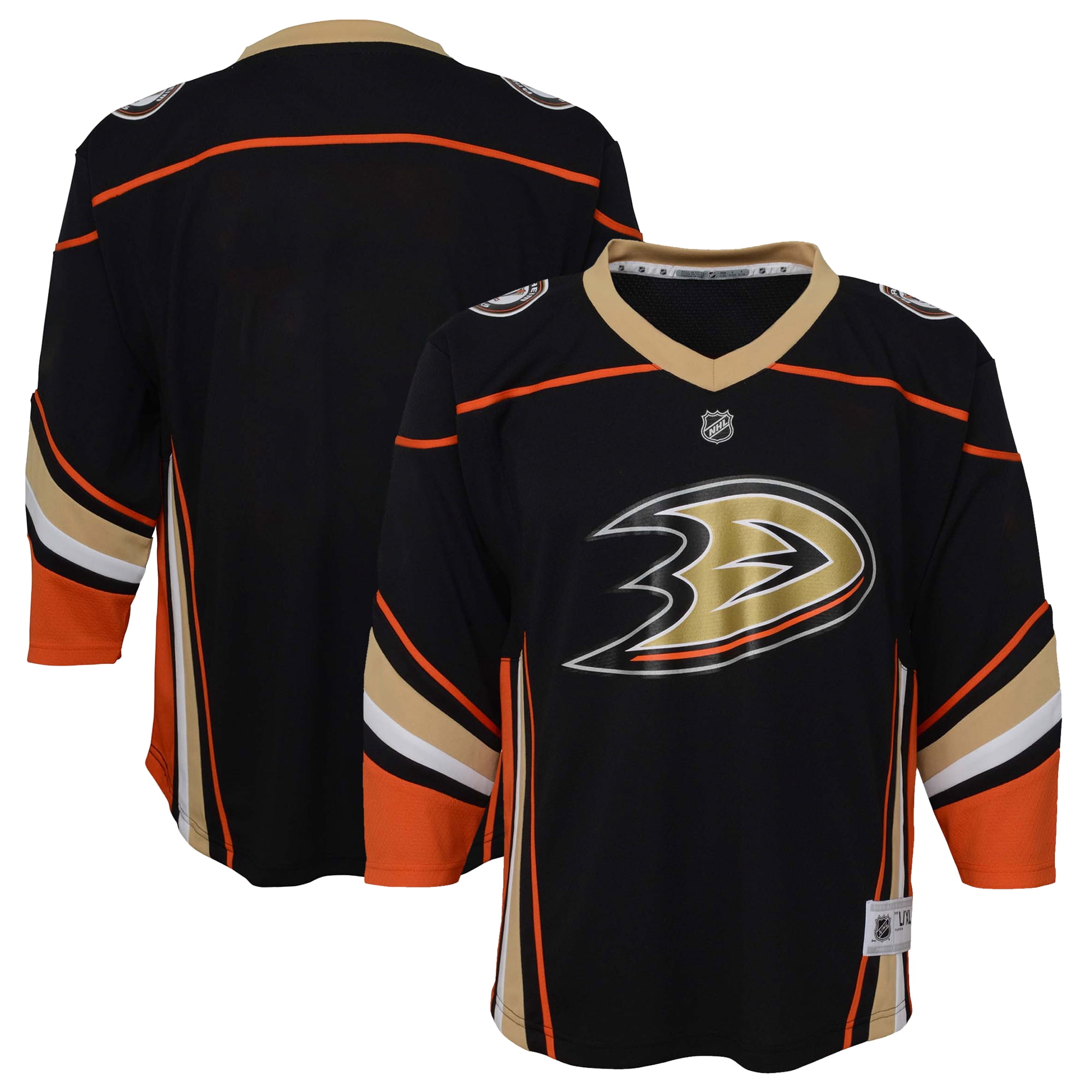 Youth Black Anaheim Ducks Home Replica Jersey