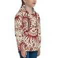 thumbnail image 3 of Fotbe Dragons1 Pattern Youth Pullover Hooded Sweatshirt, Boys Hoodie, Kangaroo Pocket Hoodie for Kids Girls -Medium, 3 of 6