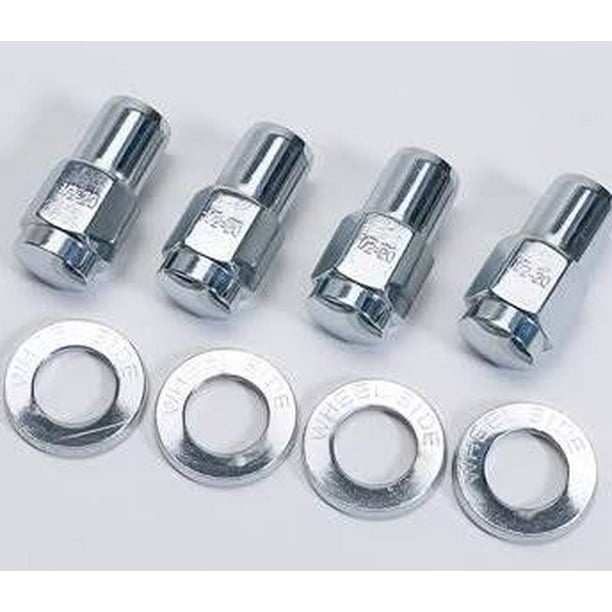 Cragar 277804 Lug Nuts, Shank with Washer, 1/2 in. x 20 RH, Closed End, Chrome