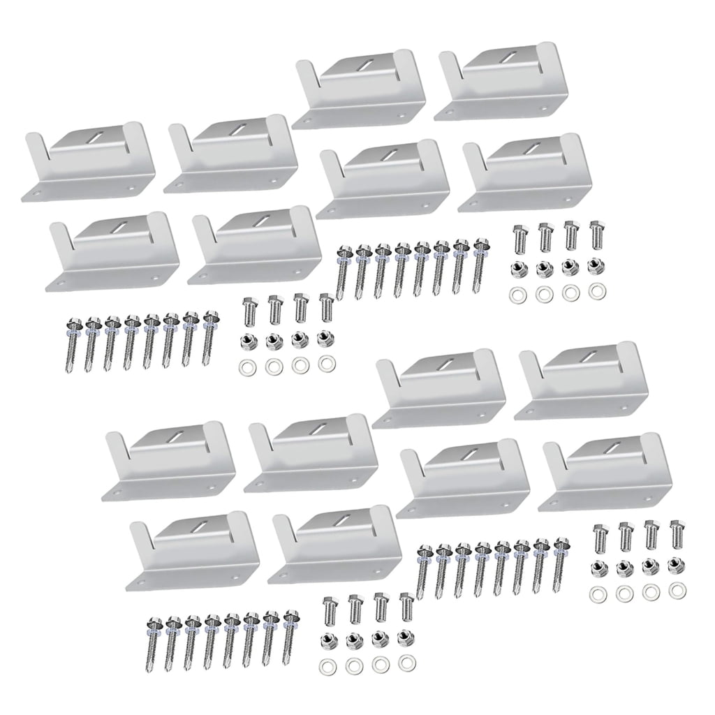 Metal Solars Panel Z Brackets Adjustable Angle Installation Hardware Durability