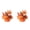 Orange-2Pcs, variant on Artificial Fall Pumpkin Ornament 7.87" Maple Leaf Berry Desktop Decor Thanksgiving Halloween Centerpiece Harvest Table Accent Rustic Home Décor for Mantel Shelf Kitchen Party Seasonal Display