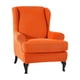 thumbnail image 1 of Inteprter 2 fundas elásticas para sofá, protección eficaz y no se arrugan fácilmente, funda suave y cómoda para sillón Decoración del hogar naranja, 1 of 6
