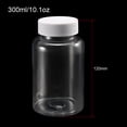 thumbnail image 2 of Uxcell 300ml/10.1oz Plastic Wide Mouth Lab Reagent Bottle 5 Count., 2 of 5