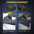 thumbnail image 3 of Soportes de barra de luces con base magnética Nilight Universal Fit, 2 unidades, 3 of 7