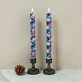 thumbnail image 2 of 2PCS Printed Flameless Taper Candles with Classic Japanese Pattern Elements, 10 Inch LED Candlesticks Battery Operated with 10-Key Remote for Wedding Party Home Decor Gifts, 2 of 6