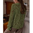 thumbnail image 2 of Blusa de Encaje PRETTYGARDEN Manga Larga con Botones Talla S, 2 of 9