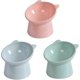thumbnail image 2 of Elevated cat food bowl, tilted, raised, for cat food, antivomiting neck support, 45degree elevated, slanted stand, bowls for cats, 2 of 5