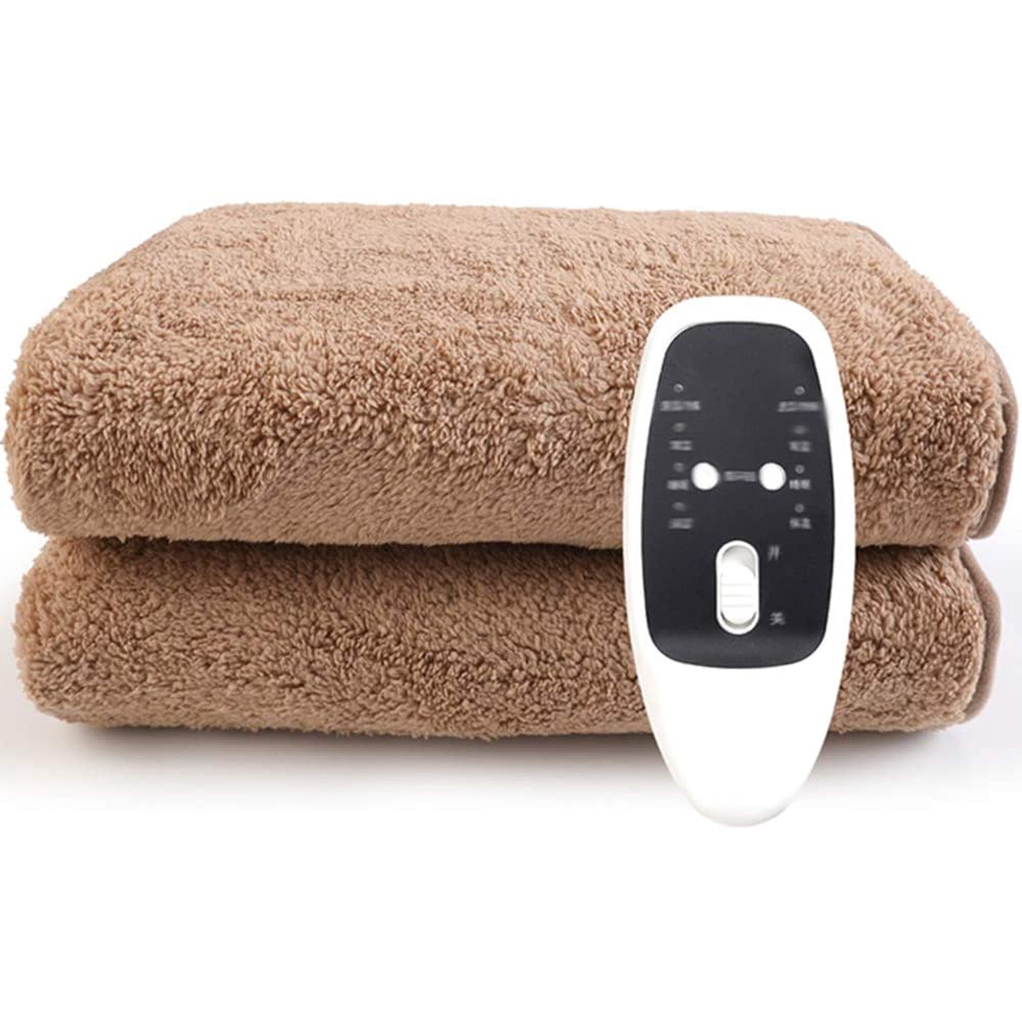 Double Electric Blanket, Double Bed Electric Heated Blanket, Soft Fitted  Underblanket, 4 Heat Settings, Auto Shutoff - Machine Washable Brown 180 *  120cm | Walmart Canada