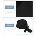thumbnail image 3 of Toyvian Black Cotton Chef Hat Stylish and Comfortable for Cooking, Serving, Restaurant Use and Kitchen Professionals, 3 of 5