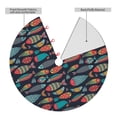 thumbnail image 2 of Sikiie Colorful Fish 30-48 inches {designName} Print Christmas Tree Skirt Snowman Xmas Tree Skirt with Edge Christmas Decorations for Holiday Party48", 2 of 7