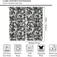 thumbnail image 2 of Texture Camouflage Curtains Army Gray Hunting Monochrome Black White Blackout Rod Pocket Curtains for Bedroom Living Room Kitchen Decor Thermal Insulated Window Drapes 2 Panel Set 84x84in, 2 of 6