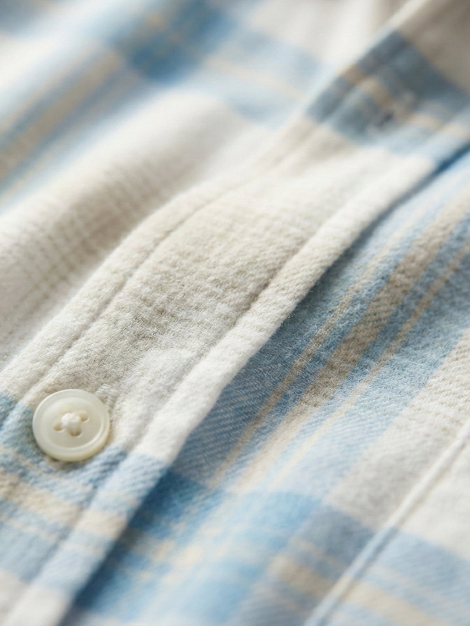 Free Assembly Men's Button Front Flannel Shirt with Long Sleeves, Sizes S-3XL