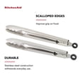 thumbnail image 4 of Kitchenaid 2-piece Stainless Steel Utility and Serving Tong Set, 4 of 7