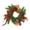 B, variant on Christmas Candle Ring Wreath, Bow Artificial Pines Red Berries Pinecone, Mini Wreath Table Centerpiece, Candle Holders Holiday Mantel Decor