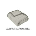 thumbnail image 3 of SHENGXINY Cooling Blanket, Summer Cooling Comforter for Hot Sleepers and Night Sweats, Double Sided Cold Effect Ice Fiber Blanket for All Season Gray 55x79in, 3 of 7