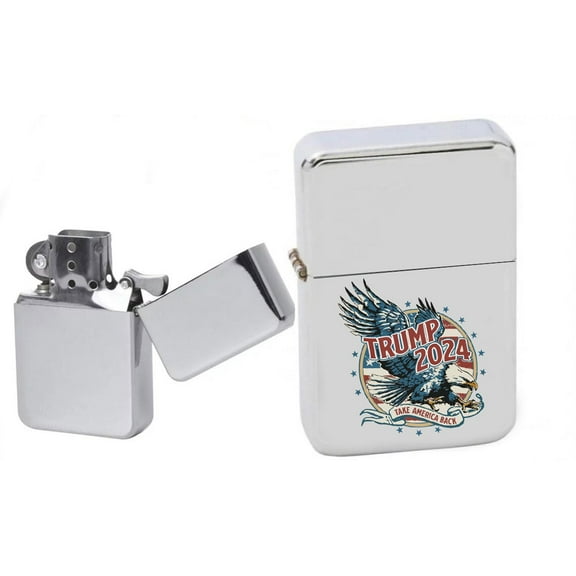 Donald Trump Collection Make America Great Again Collectible Black Windproof Oil Lighters! - Christmas, Halloween & Valentines Day Gift (LT-23)