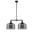 thumbnail image 1 of Innovations 2-LT Vintage LED X-Large Bell 22" Chandelier - Matte Black - 209-BK-G73-L-LED, 1 of 1