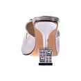 thumbnail image 4 of Ninety Union Lady Couture Casino Jeweled Metallic Square Heel Slide, Silver, 9, 4 of 5