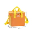 thumbnail image 3 of Insulation Bag, Picnic Bag, Outdoor Cloth Ice Pack, Thickened Design, Travel and Camping, Perfect for Families, Keeps Items Cold, Durable Insulated Cooler Bag, Ihhxbz | Yellow, 3 of 9
