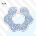 thumbnail image 3 of Hirioo White Bule Glitter for Baby Cotton Petal Bib Drool Bibs for Baby Boy Unisex, 3 of 9