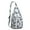 Grey, variant on Boho Seashell Sling Backpack – Tropical Nautical Hiking Daypack with Watercolor Shells & Coral Design, Lightweight Waterproof Travel Bag for Beach, Coastal Trips & Outdoor Adventures