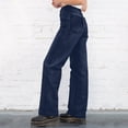 thumbnail image 4 of Sngxgn Women's Jeans Stretchy Ripped Distressed Denim Pants(Dark Blue,L), 4 of 8