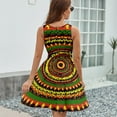 thumbnail image 6 of Rasta Tie Dye Time Warp Sundress Sleeveless Dress Summer Women Clothes Dress for Women Dresses, 6 of 7