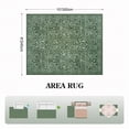 thumbnail image 5 of Lahome Washable 8'x10' Area Rug, Green Vintage Floral Rugs for Living Room, Non-Slip Soft Low Pile Farmhouse Botanical Carpet with Birds for Bedroom Dining Room Office Decor, Green, 5 of 12