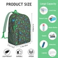 thumbnail image 5 of Nature Roaring Dinosaur Backpack – Watercolor Dino World Forest Pattern for Outdoor Use and Travel, 5 of 5