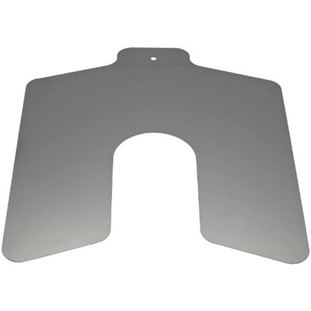 Stainless Steel Slotted Shim, Unpolished (Mill) Finish, 0.125" Thickness, 2" Width, 2" Length (Pack of 5)