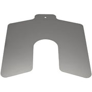 Stainless Steel Slotted Shim, Unpolished (Mill) Finish, 0.125" Thickness, 2" Width, 2" Length (Pack of 5)