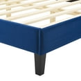 thumbnail image 4 of Modway Alexandria Performance Velvet King Platform Bed in Navy, 4 of 10