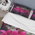 thumbnail image 4 of Designart "Vivid Fuchsia Blooms Nature s Splendor II" Floral Bedding Covert Set - Fuschia Pink Traditional Bed Set With 2 Shams, 4 of 6