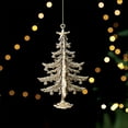 thumbnail image 1 of Adorno colgante de árbol de Navidad en oro | Decoración navideña para puertas de coche | Decoración festiva de plástico, de una pieza, de varios tamaños, duradera y alegre acento estacional, 1 of 6