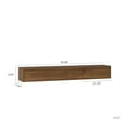 thumbnail image 6 of TV Stand Floating TV Stand, Wall Mounted TV Shelf with Led Lights & Power Outlet,High Gloss TV Cabinet for Wood tv Stands for Living Room,Entertainment Center, 6 of 8