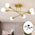 thumbnail image 5 of Nordic Chandelier, 6 Lights Chandelier, Pendant Lighting Ceiling Light Fixture for Hallway, Bar, Living Room, Dining Room,, 5 of 9