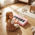 thumbnail image 4 of Costway 30 Keys Kids Piano Keyboard with Removable Music Stand, One-key Start Function Pink, 4 of 10