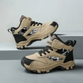 thumbnail image 6 of FYEGRE Boys Winter Ankle Boots Fashion Print Sneakers Comfortable Warm Athletic Shoes For Toddlers And Kids Outdoor Play Khaki 11-11.5 Years, 6 of 9