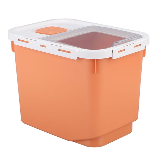 Contenedor De Almacenamiento De Arroz, Contenedor De Alimentos, Recipiente Hermético Para Arroz, Dispensador De Harina Con Tapas Y Taza Medidora Para Arroz, Grano, Harina.