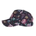 thumbnail image 5 of Daiia Roses Flowers print Baseball Cap Men Women Golf Dad Hat Adjustable Original Classic Low Profile Hat Unconstructed Plain Cap, 5 of 9